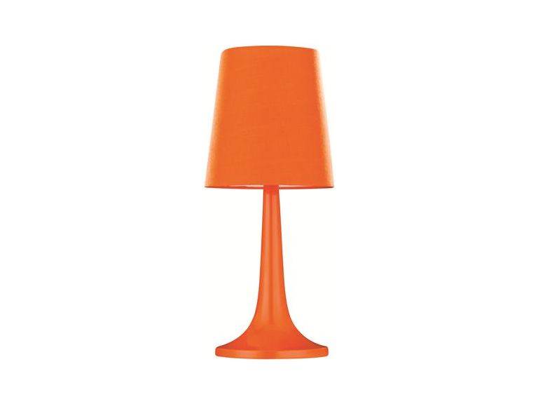 Bordslampa Alva, Orange, Textilskärm, E27