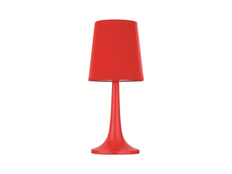 Bordslampa Alva, Röd, Textilskärm, E27