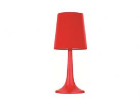 Bordslampa Alva, Röd, Textilskärm, E27