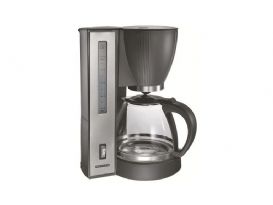 Kaffebryggare, 1,25 l, Borstat stål/grå