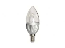 LED-lampa, Kron, Klar, 3W, E14, 230V, MB