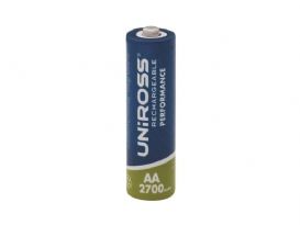 Uppladdningsbara batterier, R6 AA, 2700mAh, 1,2V